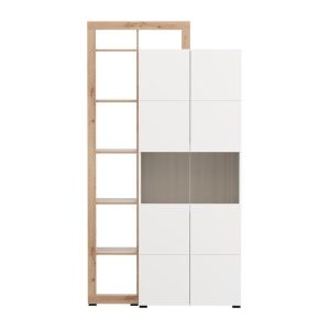 Showcase Argyll 2K VS2 Op 215 white with Artisan Oak color 116X35X215CM