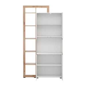Showcase Argyll 2K VS2 Op 215 white with Artisan Oak color 116X35X215CM