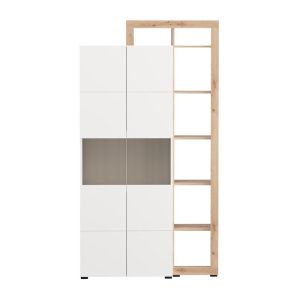 Showcase Argyll 2K VS2 Op 215 white with Artisan Oak color 116X35X215CM