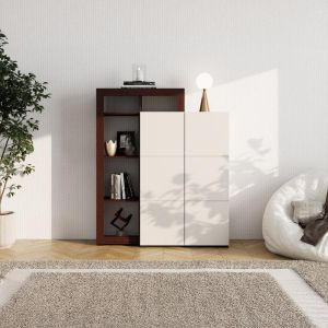Argyll 2K2V Op 138 display cabinet with dark oak color Tailor 116X35X138CM
