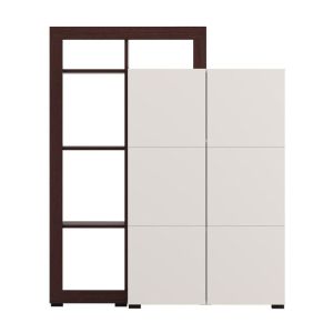 Argyll 2K2V Op 138 display cabinet with dark oak color Tailor 116X35X138CM
