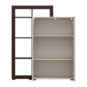 Argyll 2K2V Op 138 display cabinet with dark oak color Tailor 116X35X138CM