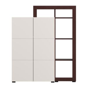Argyll 2K2V Op 138 display cabinet with dark oak color Tailor 116X35X138CM