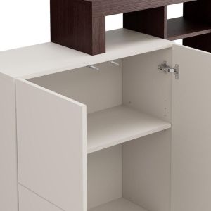 Argyll 2K2V Op 138 display cabinet with dark oak color Tailor 116X35X138CM