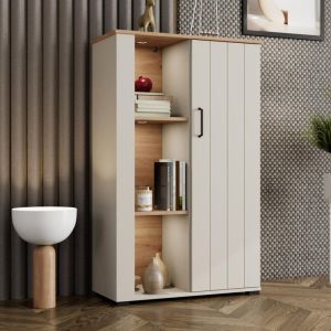 Showcase Lambeth 2K1V 127 cashmere-artisan oak 80X36X127CM