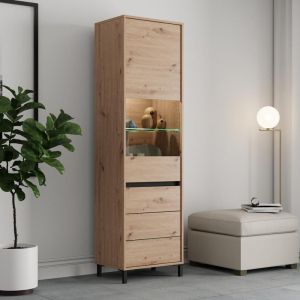 Showcase Marron 1K VS1 193 Artisan-matte black 55X40X193CM