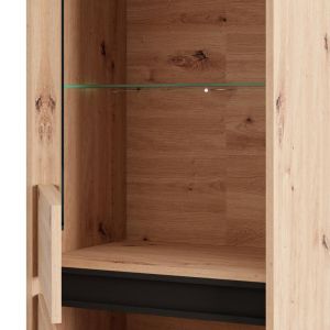 Showcase Marron 1K VS1 193 Artisan-matte black 55X40X193CM