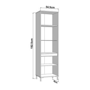 Showcase Marron 1K VS1 193 Artisan-matte black 55X40X193CM
