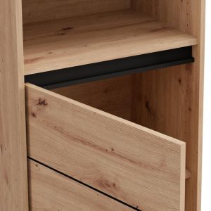 Showcase Marron 1K1V Pop 193 Artisan-matt Black 55X40X193СМ