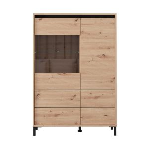 Showcase Marron 2K VS1 135 Artisan-matte black 93X40X135CM