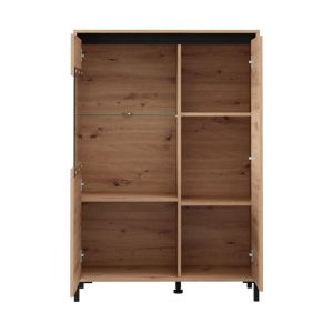 Showcase Marron 2K VS1 135 Artisan-matte black 93X40X135CM