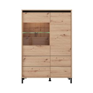Showcase Marron 2K VS1 135 Artisan-matte black 93X40X135CM