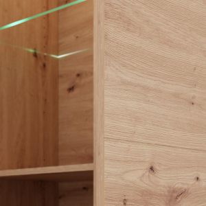 Showcase Marron 2K VS1 135 Artisan-matte black 93X40X135CM