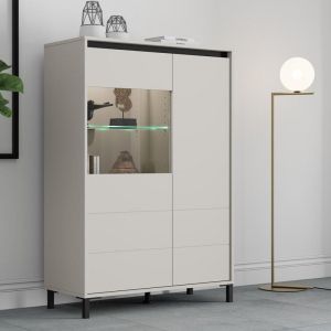 Showcase Marron 2K VS1 135 cashmere-black matte 93X40X135CM
