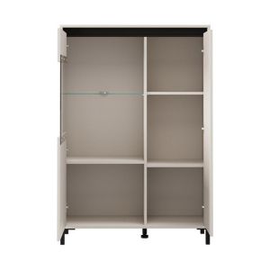 Showcase Marron 2K VS1 135 cashmere-black matte 93X40X135CM