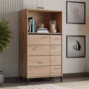 Showcase Marron 2K2V Pop 135 Artisan-matte Black 74X40X135СМ