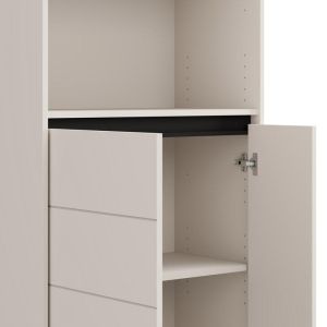 Showcase Marron 2K2V Pop 135 cashmere-black matte 74X40X135CM