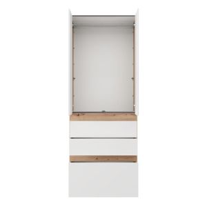 Гардероб Arderin 2K3F H207 артисан дъб-бял 79X52X208СМ