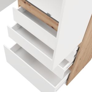 Гардероб Arderin 2K3F H207 артисан дъб-бял 79X52X208СМ