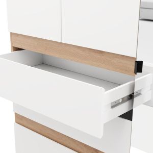 Гардероб Arderin 3K3F1O H207 артисан дъб-бял 117X52X208СМ