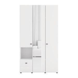 Гардероб Campsie 3K1F1O H207 цвят бял 118X52X208СМ