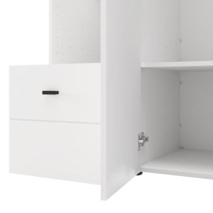 Гардероб Campsie 3K1F1O H207 цвят бял 118X52X208СМ