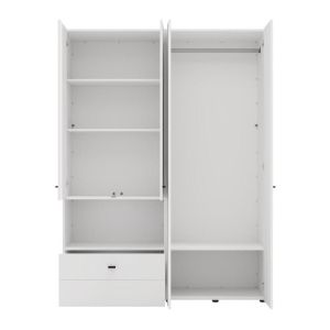 Гардероб Campsie 4K1F1O H207 цвят бял 155X52X208СМ