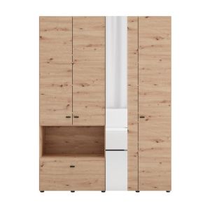 Гардероб Campsie 4K1F1O H207 цвят дъб Artisan 155X52X208CM