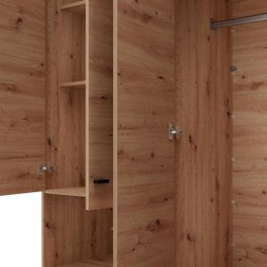 Гардероб Campsie 4K1F1O H207 цвят дъб Artisan 155X52X208CM