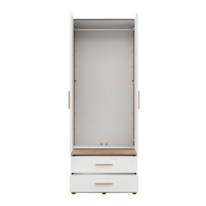 Гардероб Dillon 2K2F H207 артисан дъб-бял 79X52X208СМ