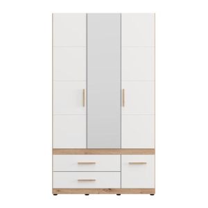 Гардероб Dillon 3K3F1O H207 артисан дъб-бял 117X52X208СМ