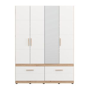 Гардероб Dillon 4K2F1O H207 артисан дъб-бял 155X52X208СМ