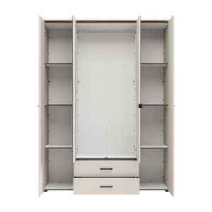 Гардероб с огледало Lambeth 4K2F2O H207 кашмир-артизън дъб цвят 158X54X208СМ