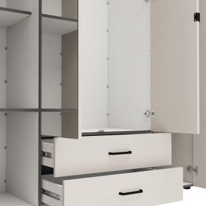 Гардероб с огледало Lambeth 4K2F2O H207 кашмир-артизън дъб цвят 158X54X208СМ