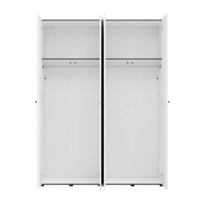 Гардероб с огледало Salamis 4K1O H207 бял цвят 155X52X208СМ