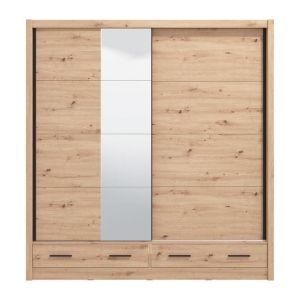 Гардероб с оглесало Albi Plus 205 2F Og цвят Artisan Oak 205X60X216СМ