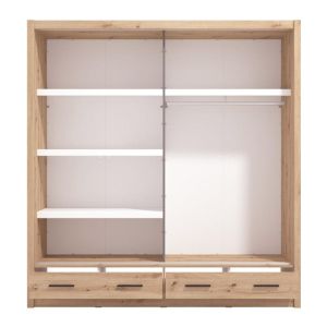 Гардероб с оглесало Albi Plus 205 2F Og цвят Artisan Oak 205X60X216СМ