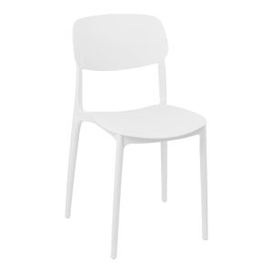 Garden chair Berdian in white color 38X49X79CM