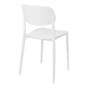 Garden chair Berdian in white color 38X49X79CM