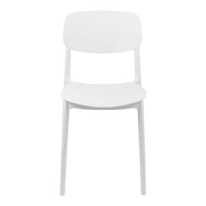 Garden chair Berdian in white color 38X49X79CM