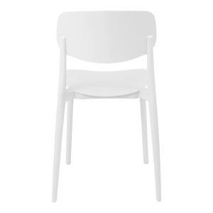 Garden chair Berdian in white color 38X49X79CM