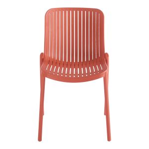 Teragi garden chair made of polypropylene with UV protection, terracotta, 58X43.5X82CM