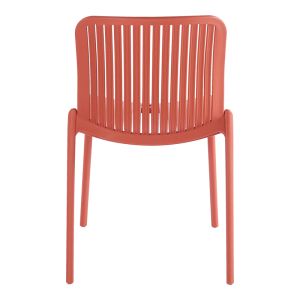 Teragi garden chair made of polypropylene with UV protection, terracotta, 58X43.5X82CM