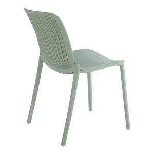 Teragi garden chair made of polypropylene with UV protection, mint color, 58X43.5X82CM