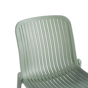 Teragi garden chair made of polypropylene with UV protection, mint color, 58X43.5X82CM
