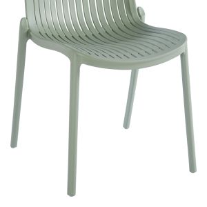 Teragi garden chair made of polypropylene with UV protection, mint color, 58X43.5X82CM