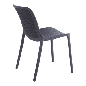 Garden chair Teragi, Pp with Uv protection, anthracite, 58X43.5X82CM