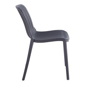 Garden chair Teragi, Pp with Uv protection, anthracite, 58X43.5X82CM