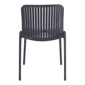 Garden chair Teragi, Pp with Uv protection, anthracite, 58X43.5X82CM