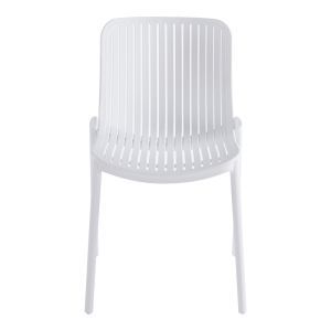 Garden chair Teragi, PP with UV protection, white, 58X43.5X82CM